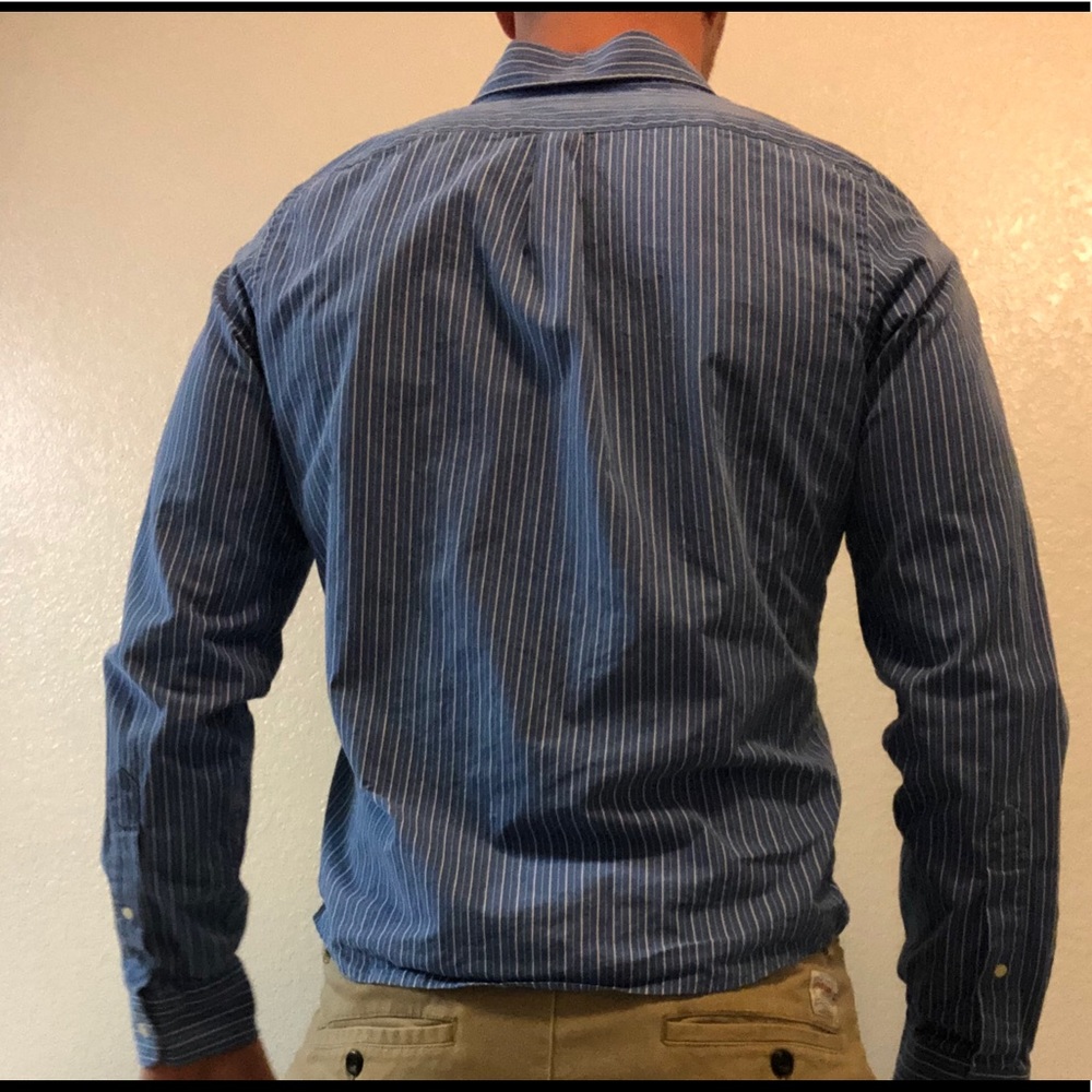 Blue A&F Button up - Picture 2 of 3